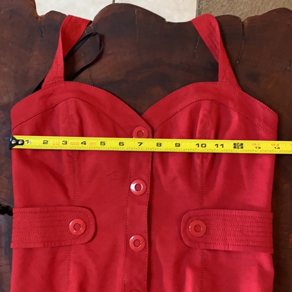 Red Corset Halter Top - Picture 15 of 16